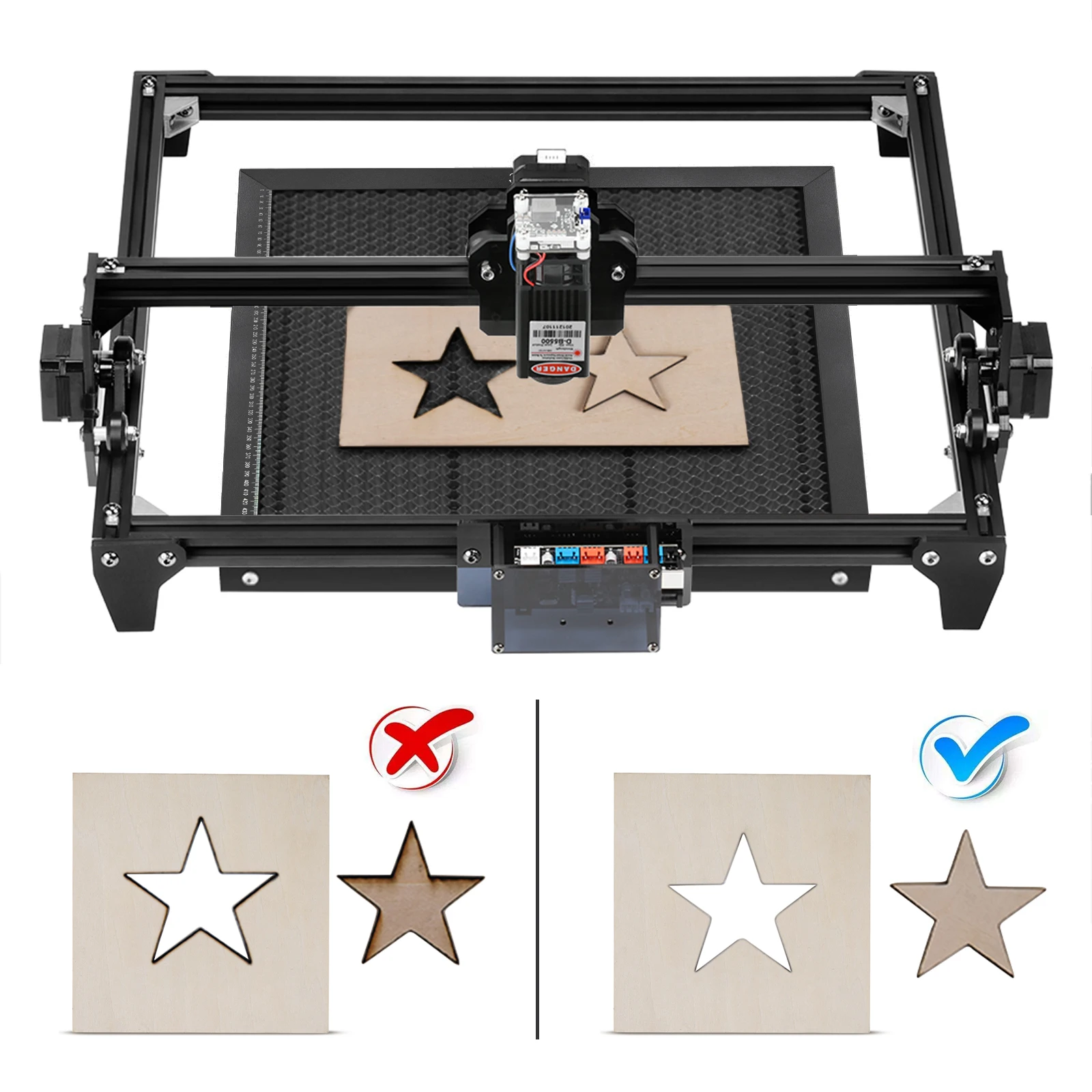 Honeycomb Working Table Panel Board Platform for Laser Engraver Cutting Machine 500x500x22mm