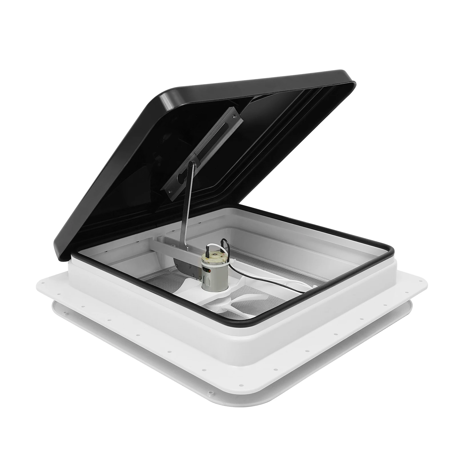 Roof Vent Skylight 42 x 42 cm, Dekalin Sealant + Screws for Caravans or Motorhomes