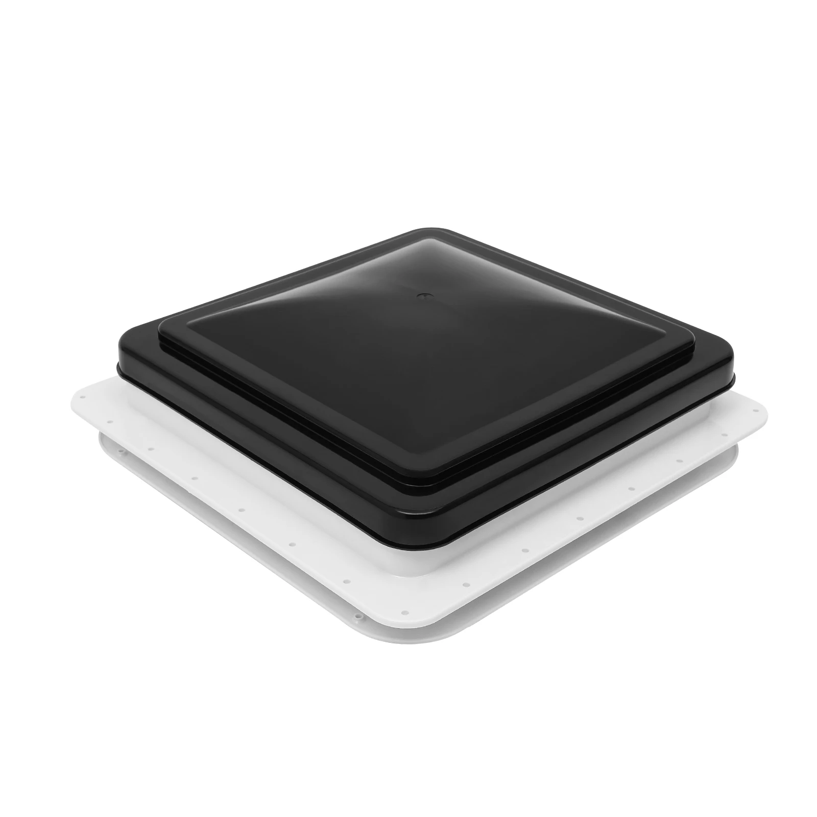 Roof Vent Skylight 42 x 42 cm, Dekalin Sealant + Screws for Caravans or Motorhomes