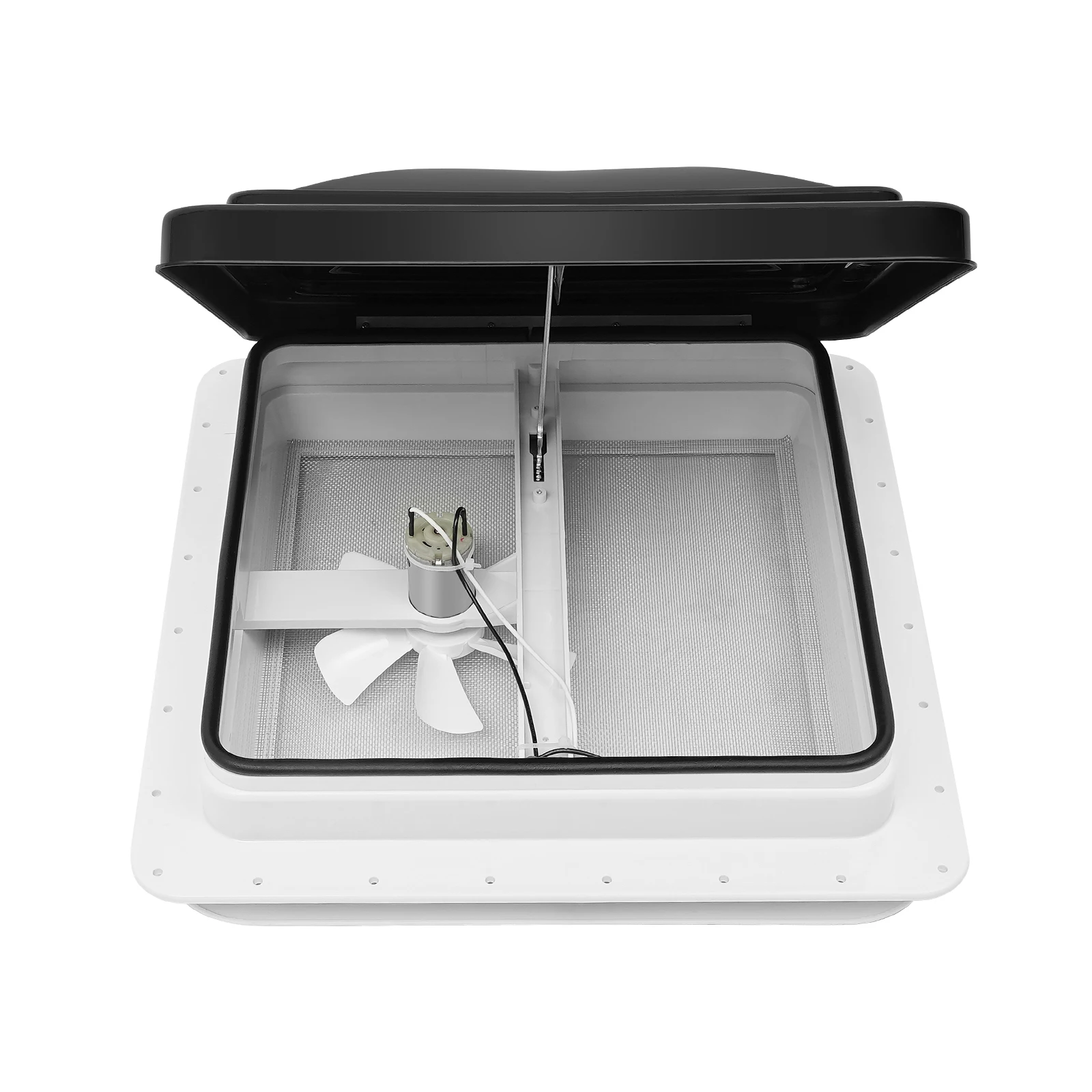 Roof Vent Skylight 42 x 42 cm, Dekalin Sealant + Screws for Caravans or Motorhomes