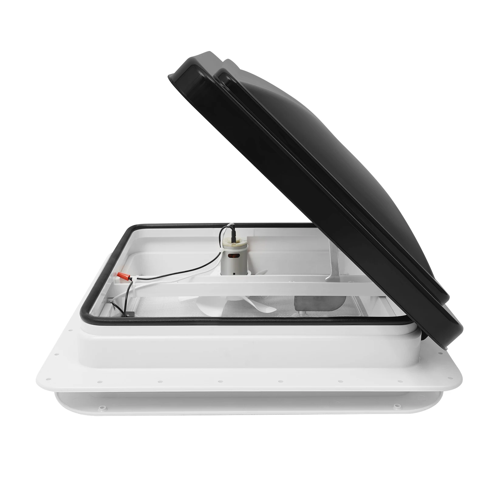 Roof Vent Skylight 42 x 42 cm, Dekalin Sealant + Screws for Caravans or Motorhomes