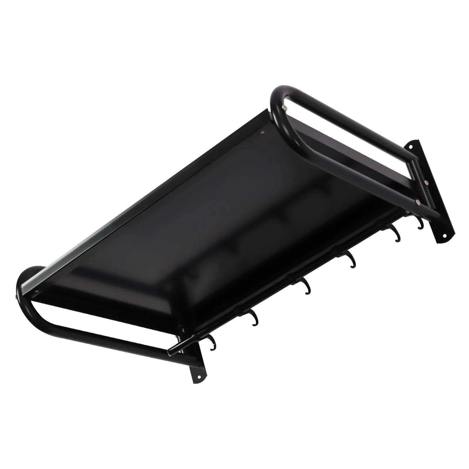 Carbon Steel Wall Shelf Metal Shelving Heavy Duty Commercial or Household Grade Wall Mount Microwave Oven Shelf