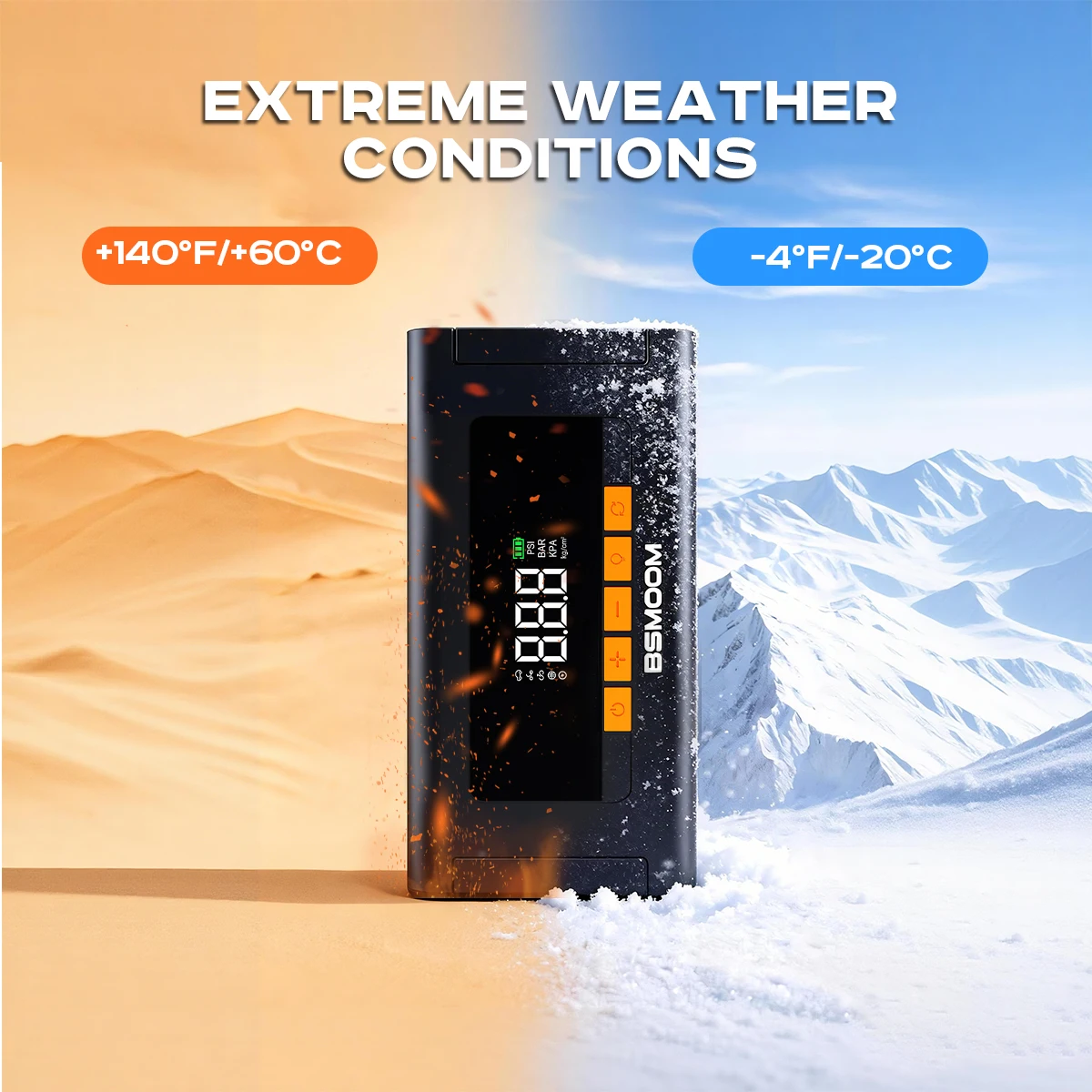 1500A peak Car Jump Starter with Air Compressor, 2in1 Car Emergency Starter Power Supply, 150PSI Digital Tire Pump, Air Compressor, Power Bank, Portable Battery Charger, 12V Jump Box Car Battery Jump Starter with LED Light, Emergency Auto Tool