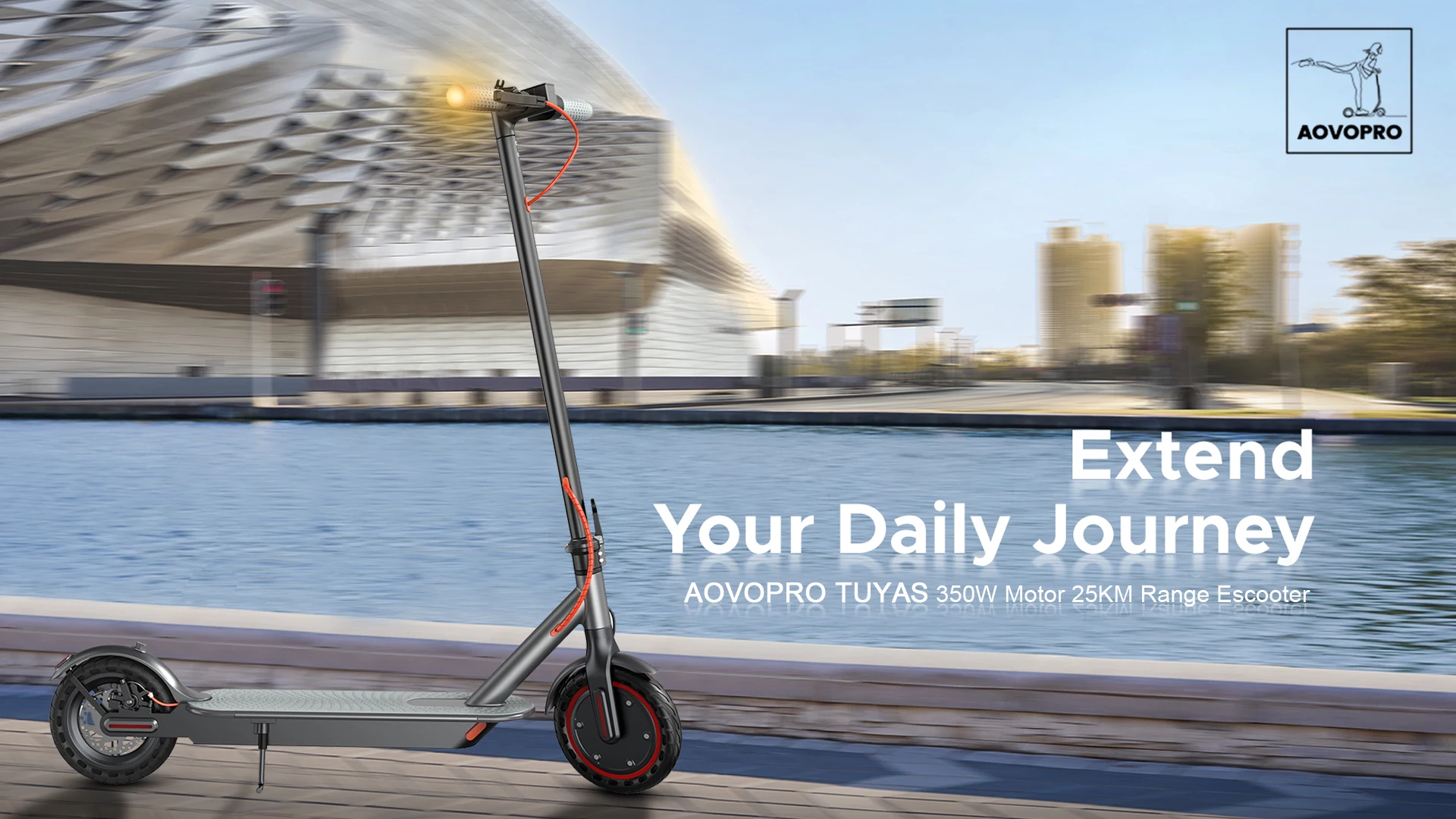 2026 New AOVOPRO Double Lighting Electric Scooter 8.5 Inch Tire Smart Escooter Top Speed 36V Battery Electric Scooter for Adults