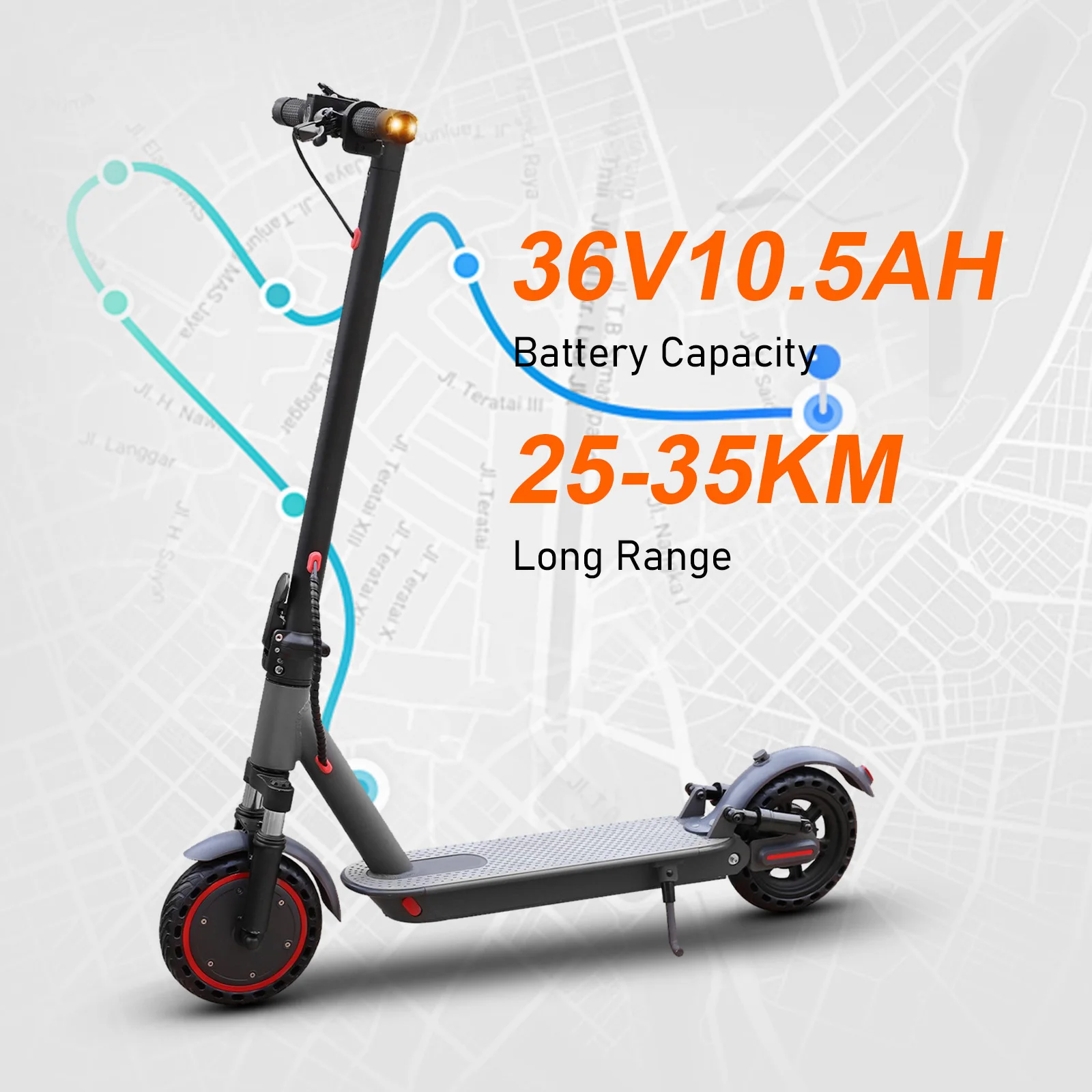 2026 New AOVOPRO Double Lighting Electric Scooter 8.5 Inch Tire Smart Escooter Top Speed 36V Battery Electric Scooter for Adults