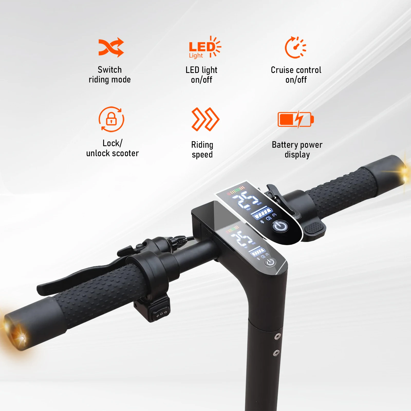 2026 New AOVOPRO Double Lighting Electric Scooter 8.5 Inch Tire Smart Escooter Top Speed 36V Battery Electric Scooter for Adults