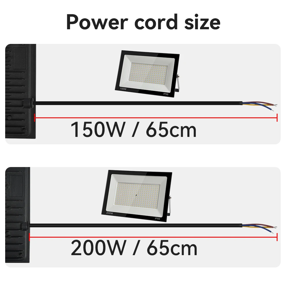 LED Floodlight 100W 150W 200W Waterproof Floodlight Outdoor Light Garden Square Light Garage Lights Street Light