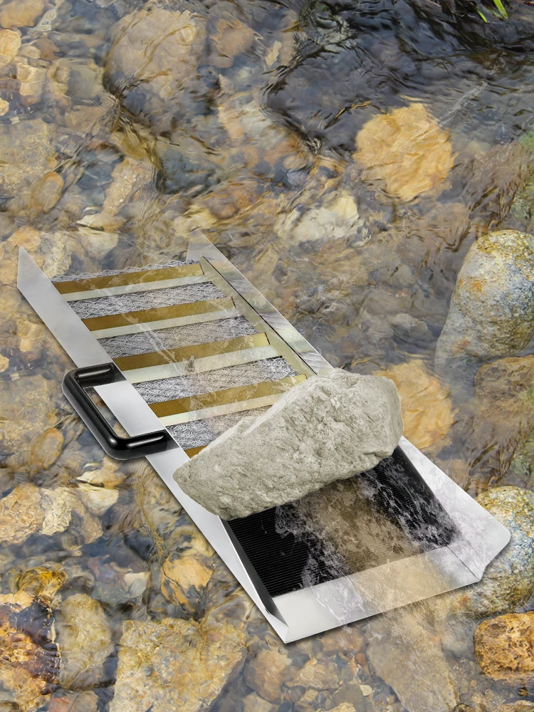 SucceBuy Aluminum Alloy Sluice Box Digital Pocket Scale 24/30/36/50in Portable Manual Gold Jewelry Panning Prospecting Tools