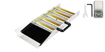 SucceBuy Aluminum Alloy Sluice Box Digital Pocket Scale 24/30/36/50in Portable Manual Gold Jewelry Panning Prospecting Tools