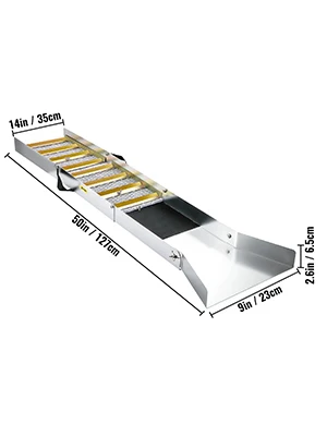 SucceBuy Aluminum Alloy Sluice Box Digital Pocket Scale 24/30/36/50in Portable Manual Gold Jewelry Panning Prospecting Tools
