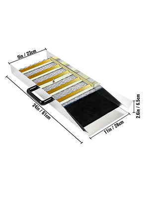 SucceBuy Aluminum Alloy Sluice Box Digital Pocket Scale 24/30/36/50in Portable Manual Gold Jewelry Panning Prospecting Tools