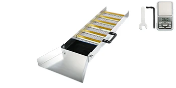 SucceBuy Aluminum Alloy Sluice Box Digital Pocket Scale 24/30/36/50in Portable Manual Gold Jewelry Panning Prospecting Tools