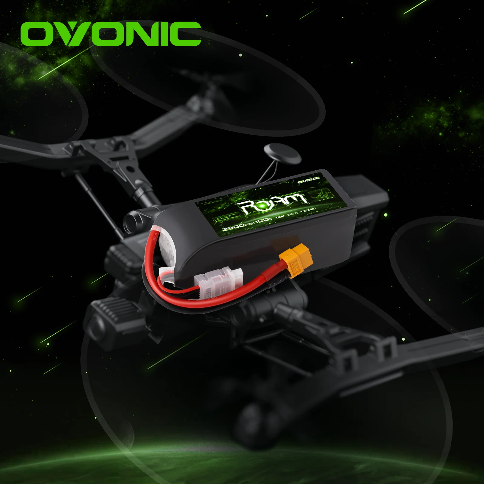 OVONIC 6S Lipo Battery 2800mAh 22.2V 150C with XT60 Plug for RC Truck Truggy Buggy Tank RC Car Racing Hobby