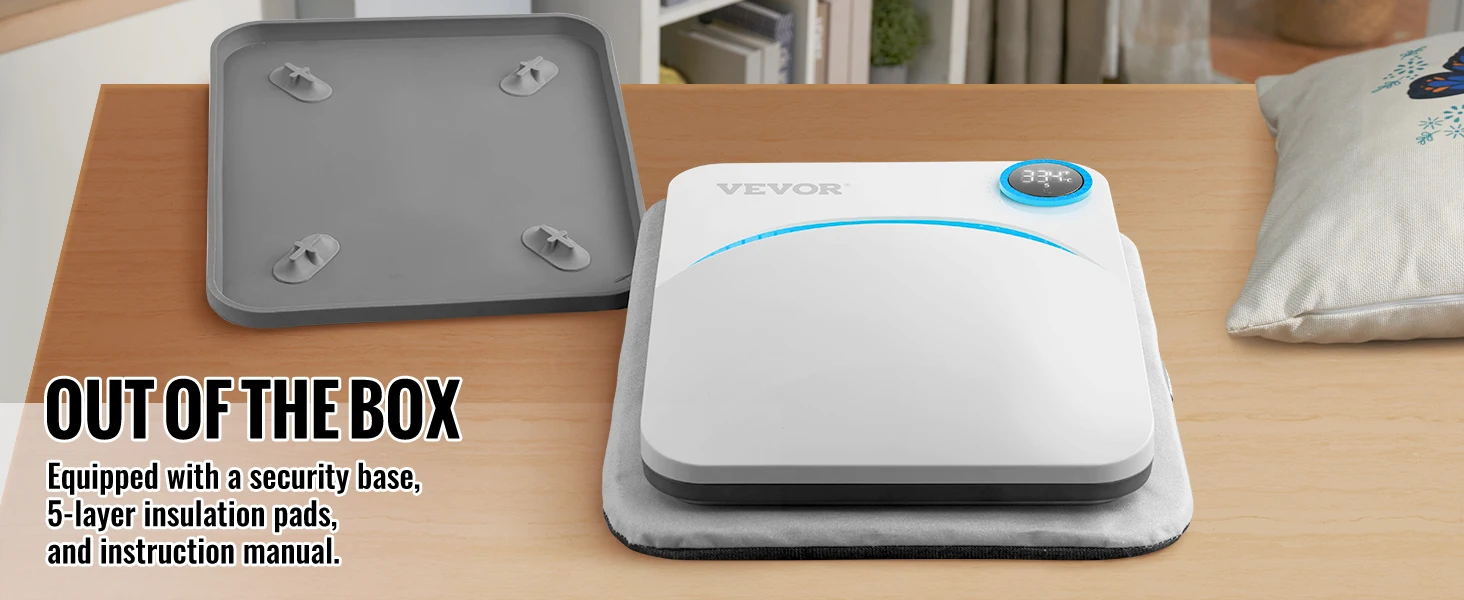 SucceBuy 9x9/12x10 in Portable Heat Press Machine DIY Shirt Printing Multifunctional Sublimation Transfer HTV Vinyl T-shirt Bag