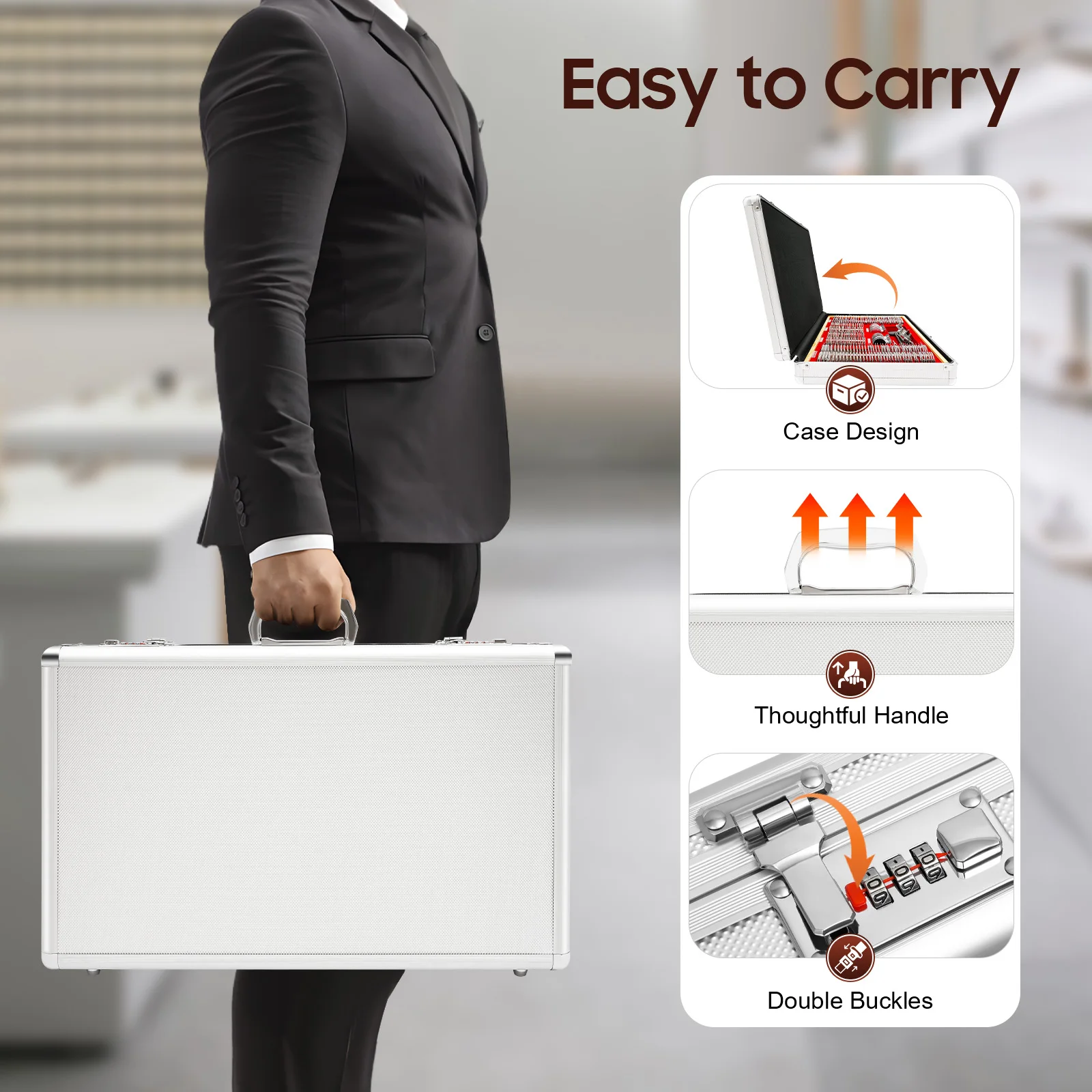 Professional Trial Lens Set with 266 Lenses, Sturdy Glass and Metal Frames, High-Quality Velvet Case, Easy Assembly and Safe