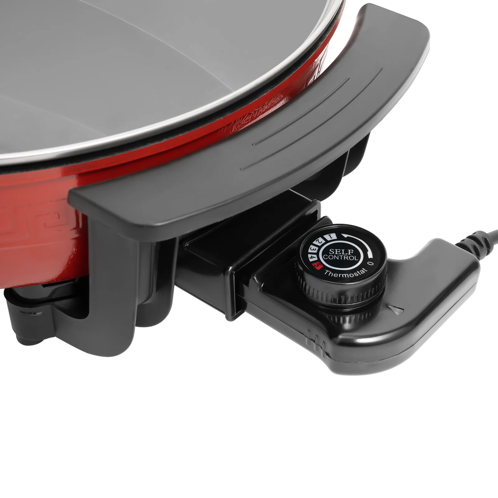 Electric Hot Pot with Divider 220V Chinese Hot Pot Shabu Pot Non-Stick Electric Cooker 1360W Family Meals & Socia