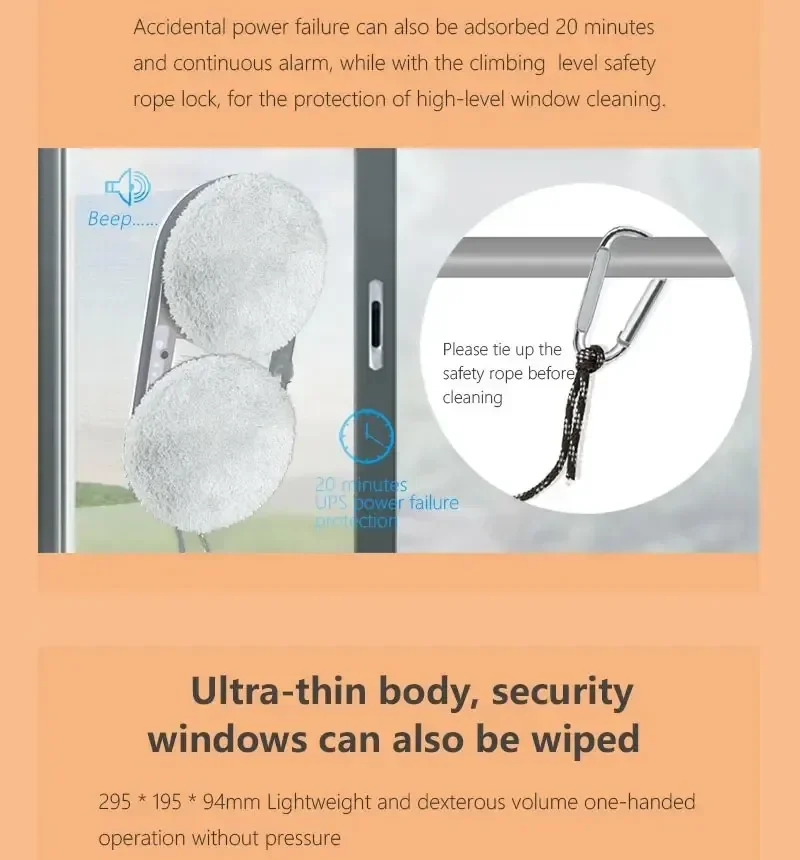 DIVEDEER HCR-09 Automatic Spray Home Ultra-thin Remote Control Window Cleaning Robot Low Noise Window Cleaning Machine