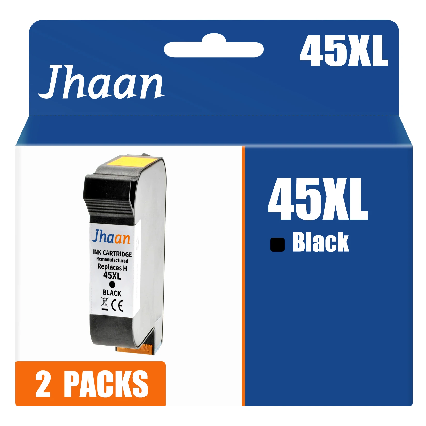 Jhaan 45XL Ink Cartridge Compatible with HP 45 XL BK for DeskJet 952C 959C 960C 960 CSE 960 CXI 970 CSE 970 CX 970CXI