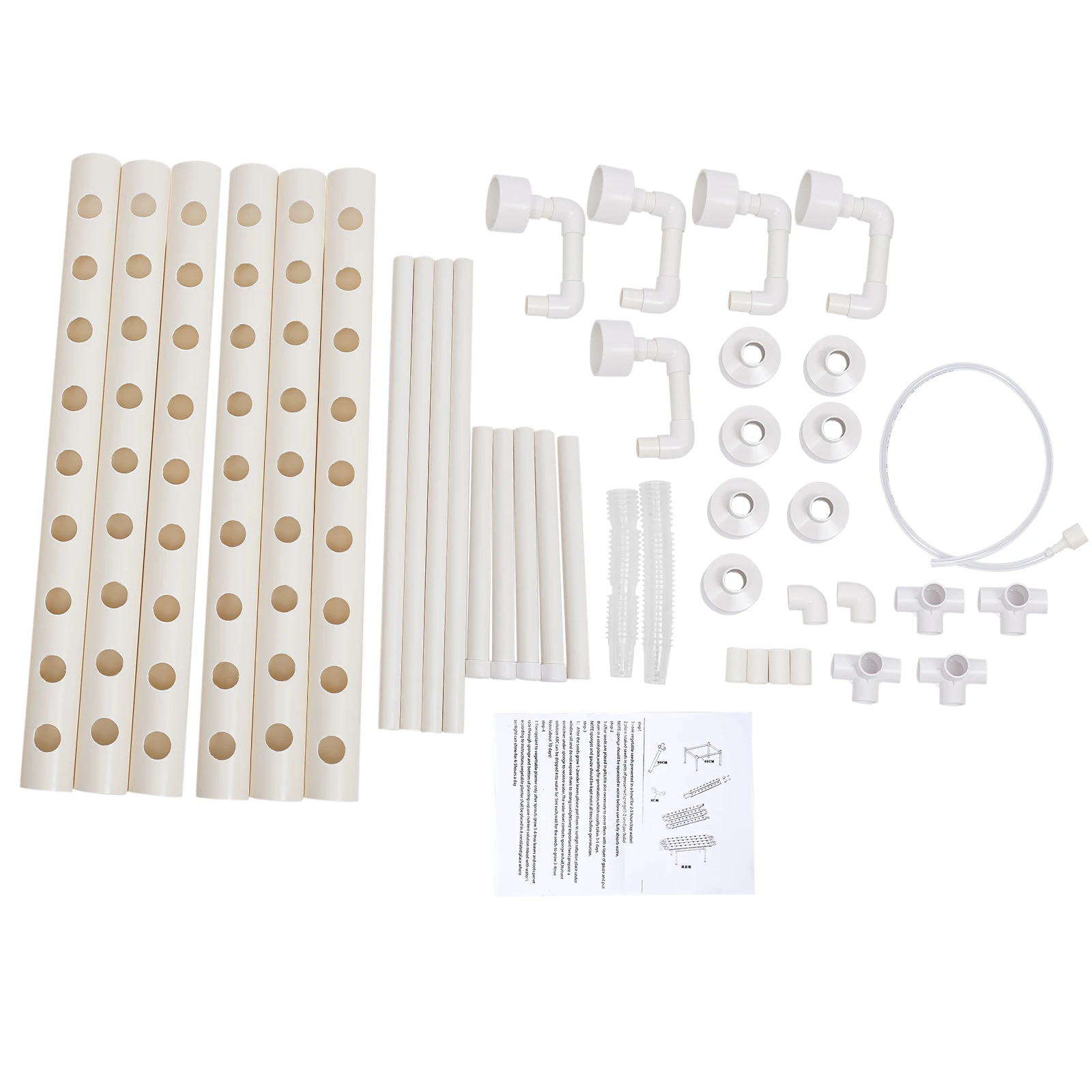 Hydroponic Grow Kit 36/54 Plant Sites, Hydroponics Growing System, Soilless Nft System Pvc-u Vertical Vegetable Planter