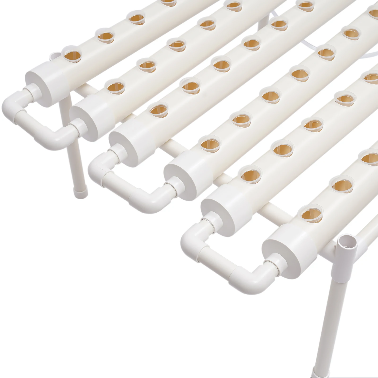 Hydroponic Grow Kit 36/54 Plant Sites, Hydroponics Growing System, Soilless Nft System Pvc-u Vertical Vegetable Planter