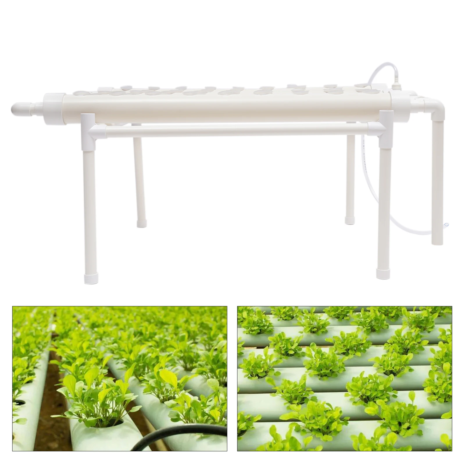 Hydroponic Grow Kit 36/54 Plant Sites, Hydroponics Growing System, Soilless Nft System Pvc-u Vertical Vegetable Planter