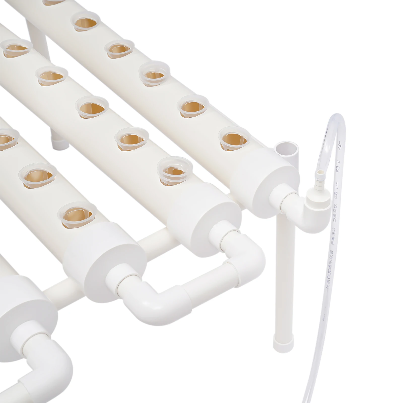 Hydroponic Grow Kit 36/54 Plant Sites, Hydroponics Growing System, Soilless Nft System Pvc-u Vertical Vegetable Planter