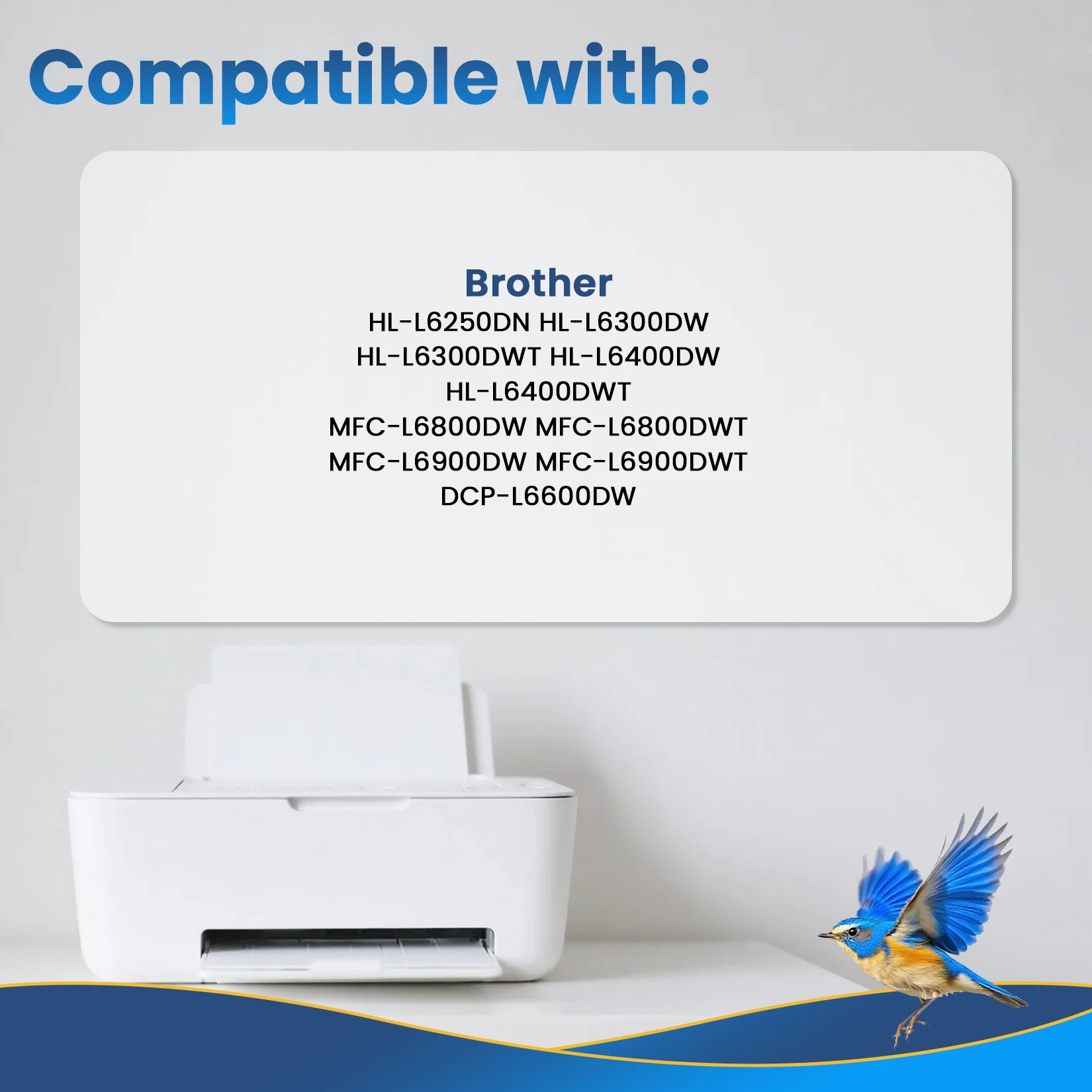 Jhaan TN3500 TN3512 TN-3512 TN-3500 Black Toner Compatible with Brother DCP-L6600 HL-L6250 L6300 L6400 MFC-L6800 L6900