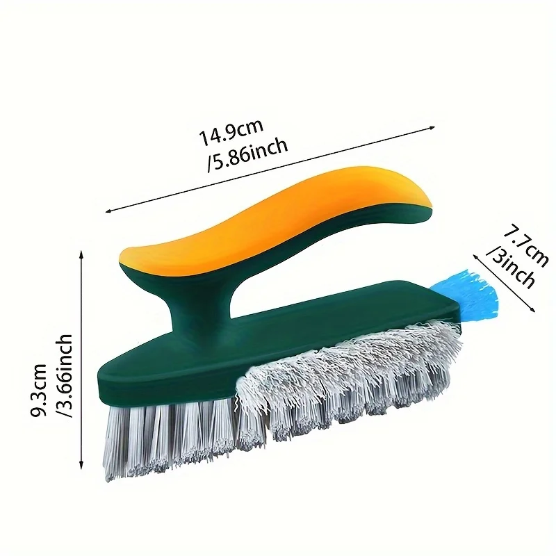 2-in-1 Gap and Floor Cleaning Brush - Made of Plastic Material Suitable for Cleaning Bathrooms, Kitchens, and Living Rooms