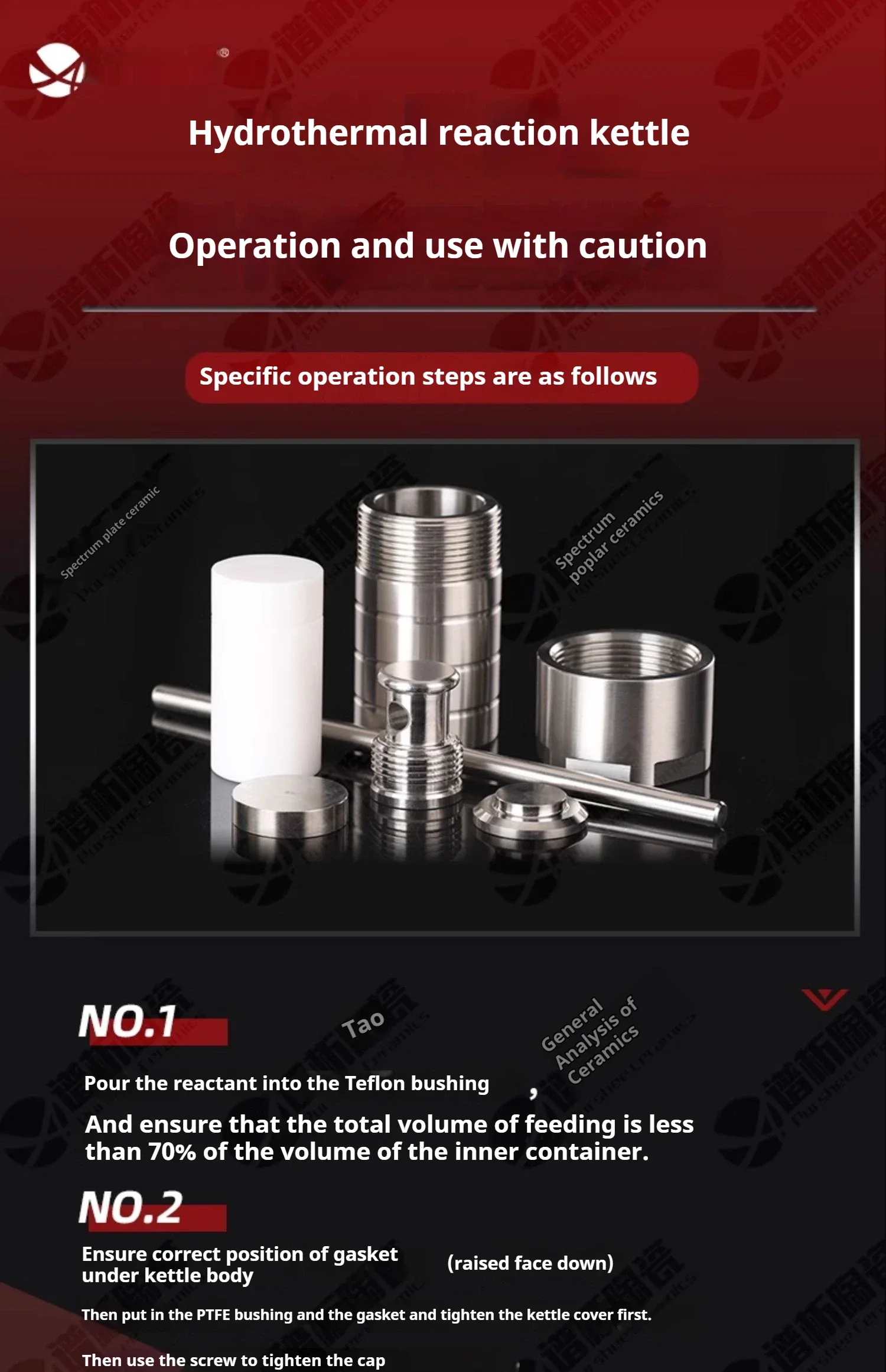 25ml PTFE Lined Hydrothermal Synthesis Autoclave Reactor 3Mpa 304 Steel High Pressure Hydrothermal Digestion Tank PTFE