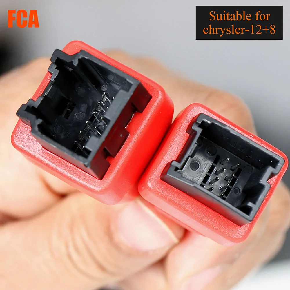 10pcs/Lot SGW 12+8 FCA For Chrysler/Dodge/Fiat/Jeep OBD Extension Cable to 12P+8P For X431/Maxisys FCA SGW Bypass 12 8 Daily