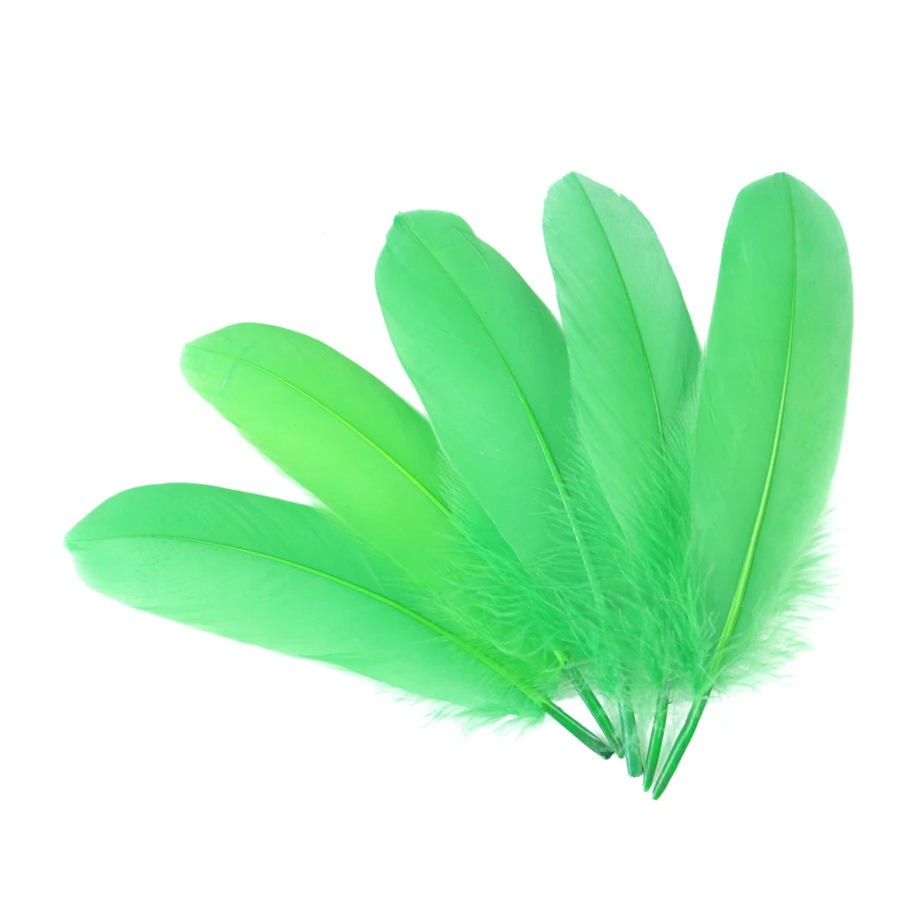 20-1000pcs Natural Big Goose Feather Craft Jewelry Carnival Party 15-20CM Colorful Goose Feather for Home Handicraft Decor Plume