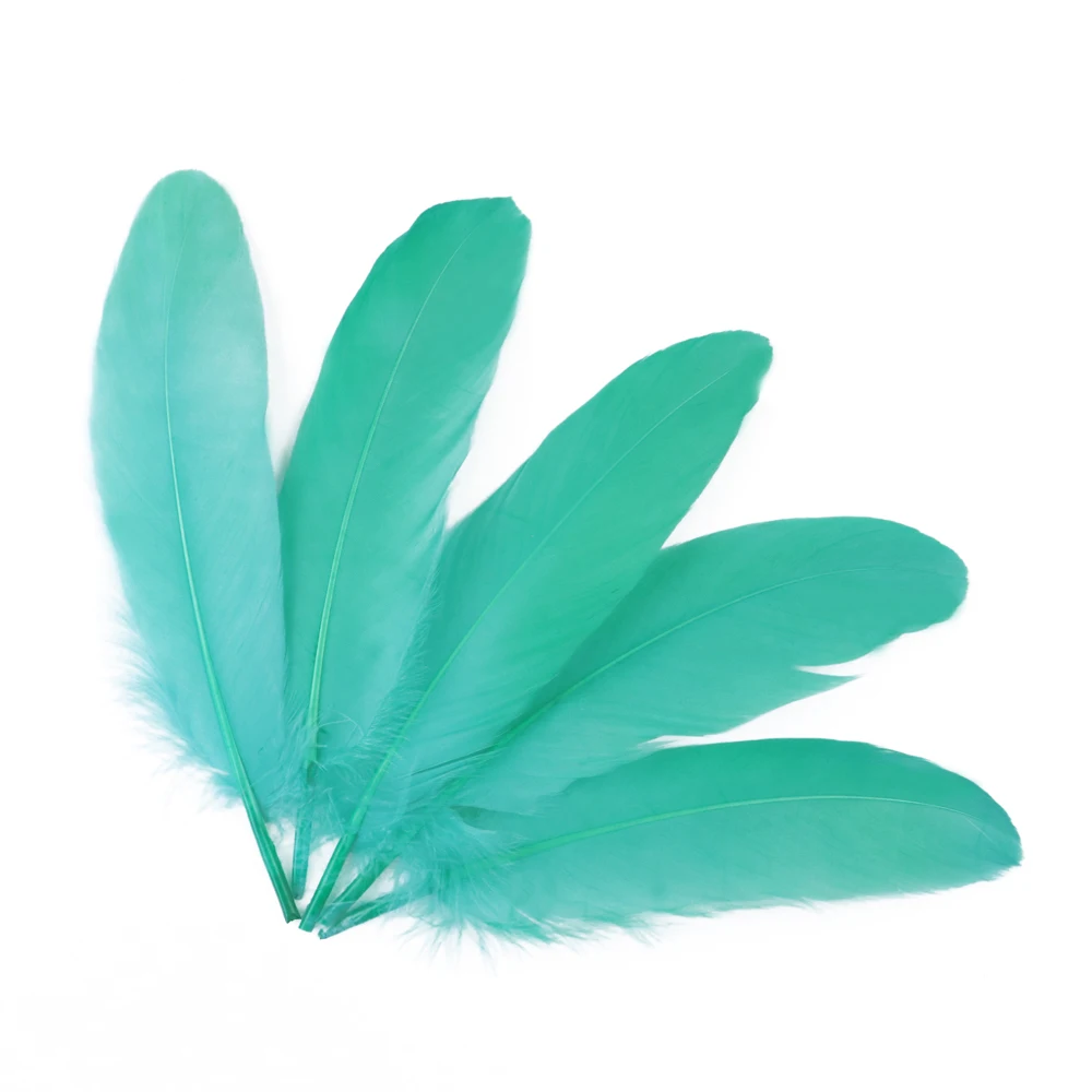 20-1000pcs Natural Big Goose Feather Craft Jewelry Carnival Party 15-20CM Colorful Goose Feather for Home Handicraft Decor Plume