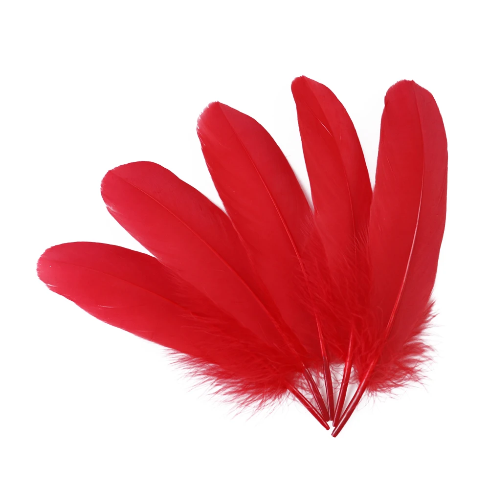20-1000pcs Natural Big Goose Feather Craft Jewelry Carnival Party 15-20CM Colorful Goose Feather for Home Handicraft Decor Plume