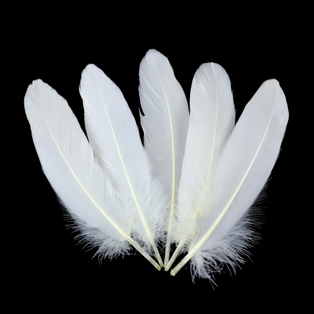 20-1000pcs Natural Big Goose Feather Craft Jewelry Carnival Party 15-20CM Colorful Goose Feather for Home Handicraft Decor Plume