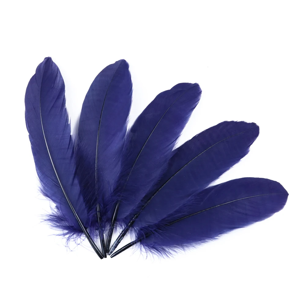 20-1000pcs Natural Big Goose Feather Craft Jewelry Carnival Party 15-20CM Colorful Goose Feather for Home Handicraft Decor Plume
