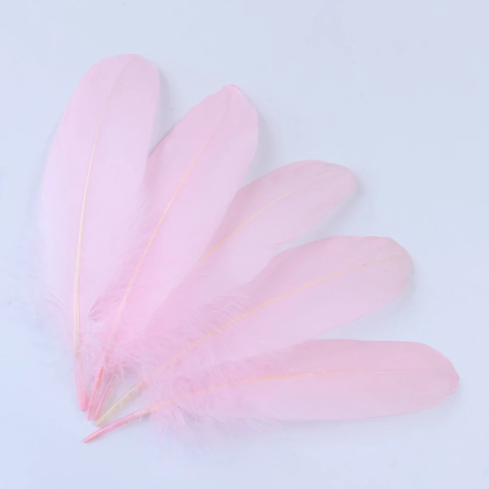 20-1000pcs Natural Big Goose Feather Craft Jewelry Carnival Party 15-20CM Colorful Goose Feather for Home Handicraft Decor Plume