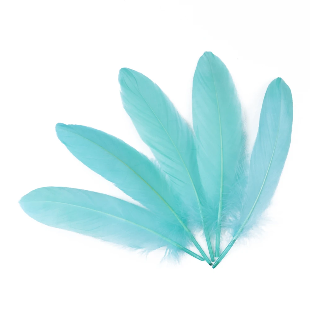 20-1000pcs Natural Big Goose Feather Craft Jewelry Carnival Party 15-20CM Colorful Goose Feather for Home Handicraft Decor Plume