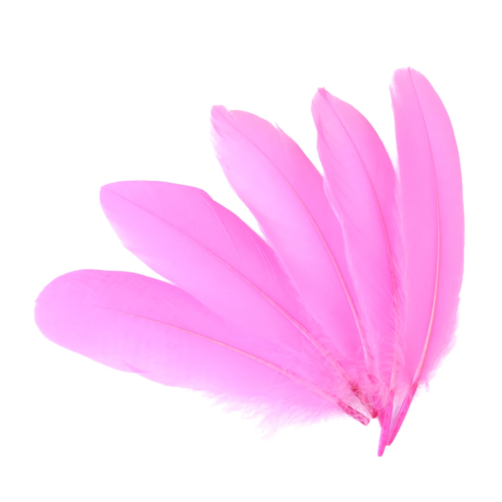 20-1000pcs Natural Big Goose Feather Craft Jewelry Carnival Party 15-20CM Colorful Goose Feather for Home Handicraft Decor Plume