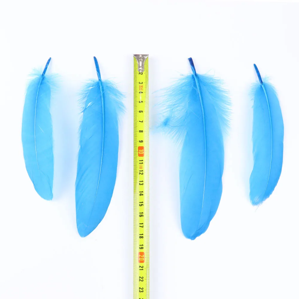 20-1000pcs Natural Big Goose Feather Craft Jewelry Carnival Party 15-20CM Colorful Goose Feather for Home Handicraft Decor Plume