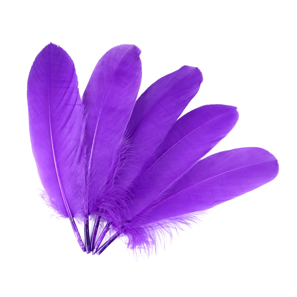 20-1000pcs Natural Big Goose Feather Craft Jewelry Carnival Party 15-20CM Colorful Goose Feather for Home Handicraft Decor Plume