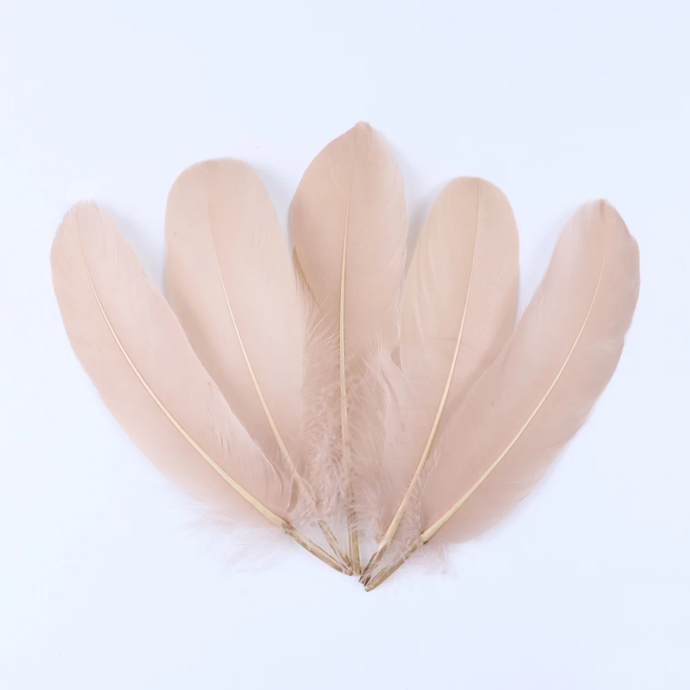 20-1000pcs Natural Big Goose Feather Craft Jewelry Carnival Party 15-20CM Colorful Goose Feather for Home Handicraft Decor Plume