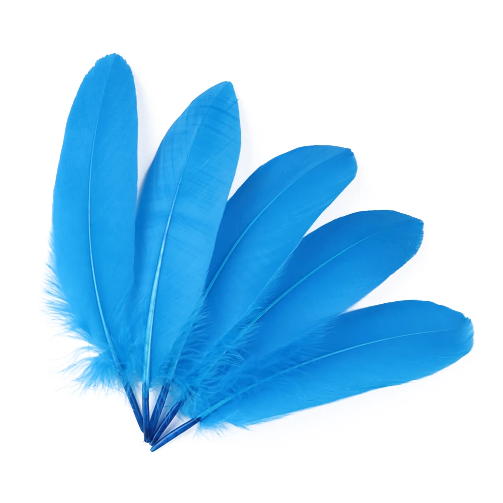 20-1000pcs Natural Big Goose Feather Craft Jewelry Carnival Party 15-20CM Colorful Goose Feather for Home Handicraft Decor Plume