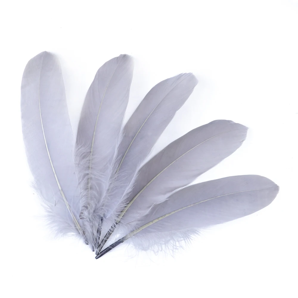 20-1000pcs Natural Big Goose Feather Craft Jewelry Carnival Party 15-20CM Colorful Goose Feather for Home Handicraft Decor Plume