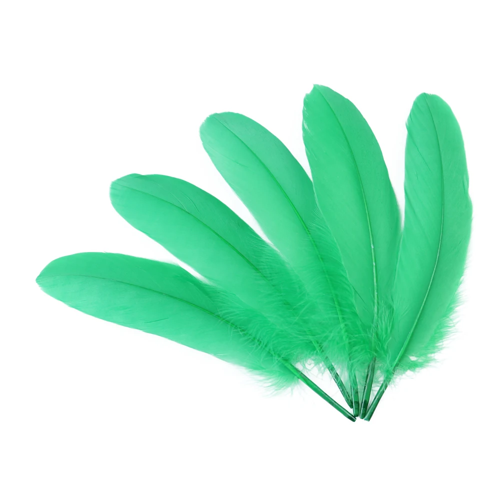 20-1000pcs Natural Big Goose Feather Craft Jewelry Carnival Party 15-20CM Colorful Goose Feather for Home Handicraft Decor Plume