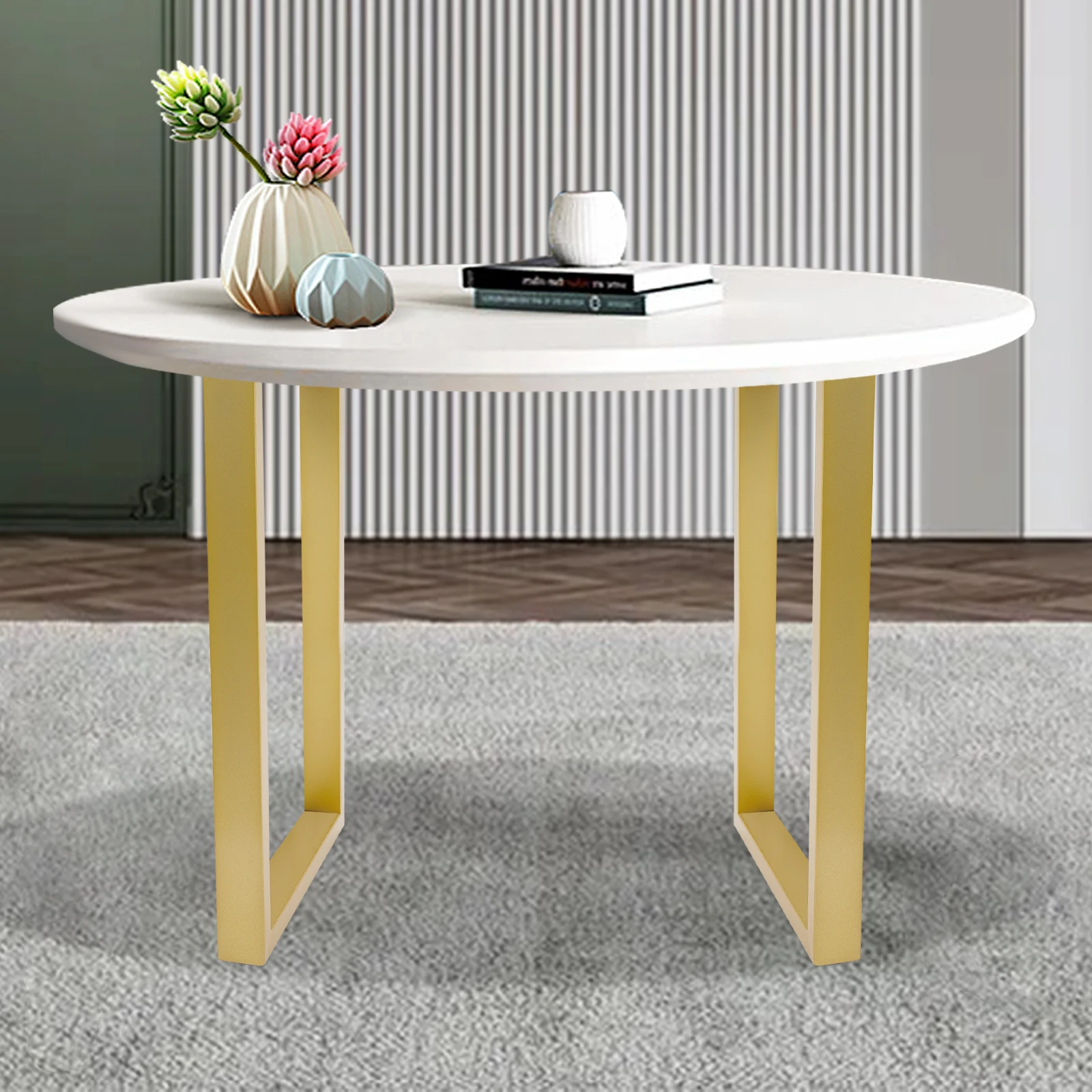 Metal Furniture Legs Wear Resistance Industrial Metal Table Legs Simple Installation for Bedrooms/Hotels/Dining Rooms
