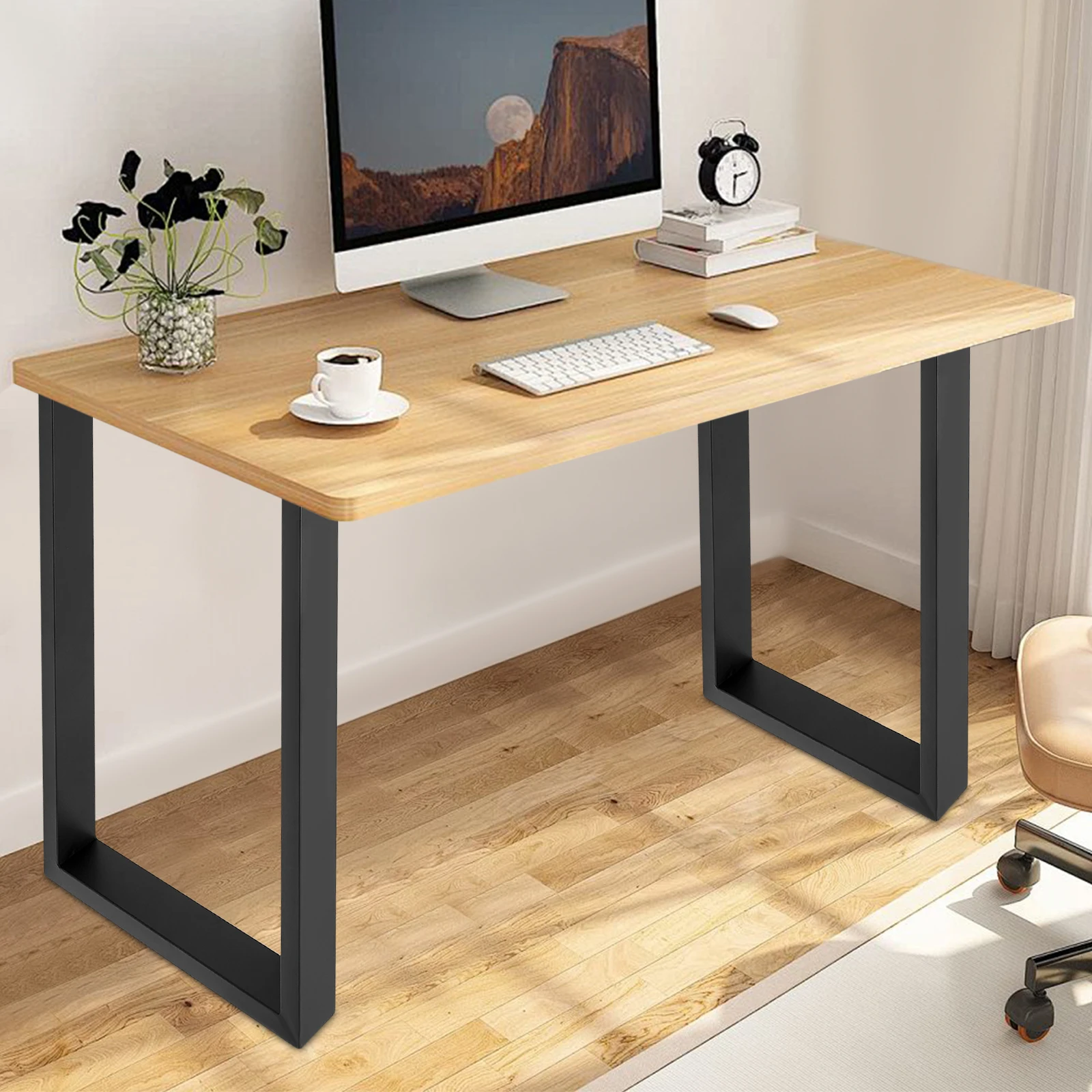 Metal Furniture Legs Wear Resistance Industrial Metal Table Legs Simple Installation for Bedrooms/Hotels/Dining Rooms