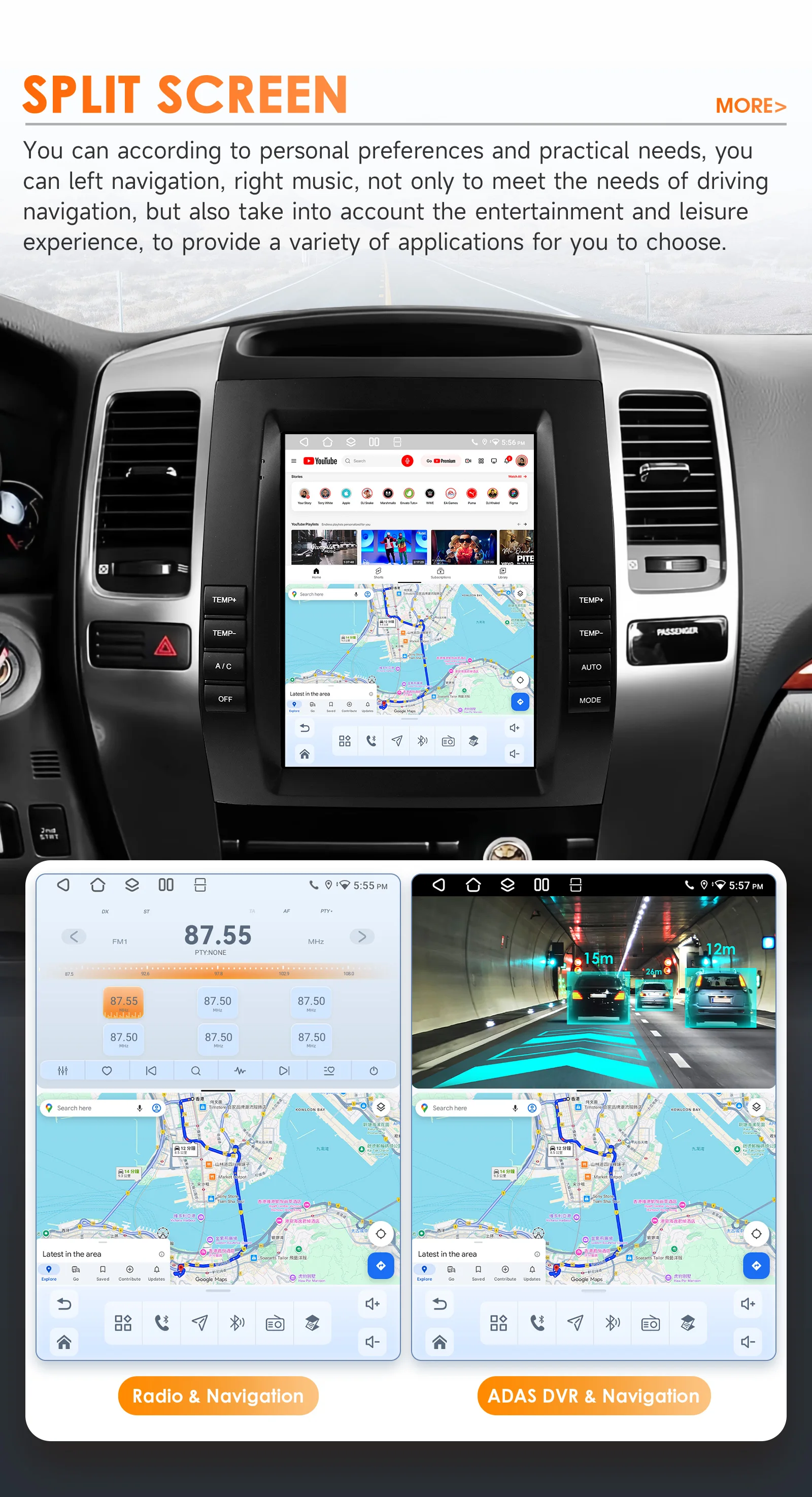 9.7'' Car Radio Multimedia Player for Toyota Land Cruiser Prado 120 Lexus GX470 2002-2009 Car GPS Wireless Carplay 6115 HeadUnit