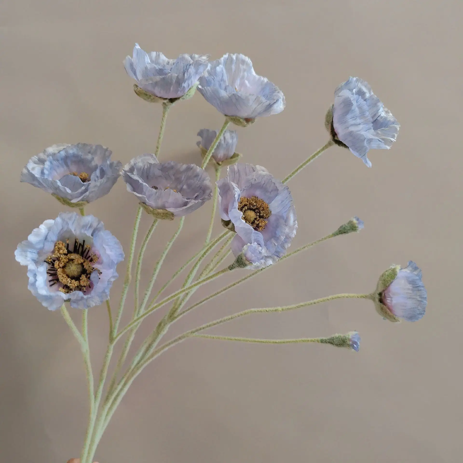 Wedding Party Decoration Poppy Artificial Flowers 65cm Long Stem Fake Flowers For Home Decors DIY Day of Dead Flower Arrangement