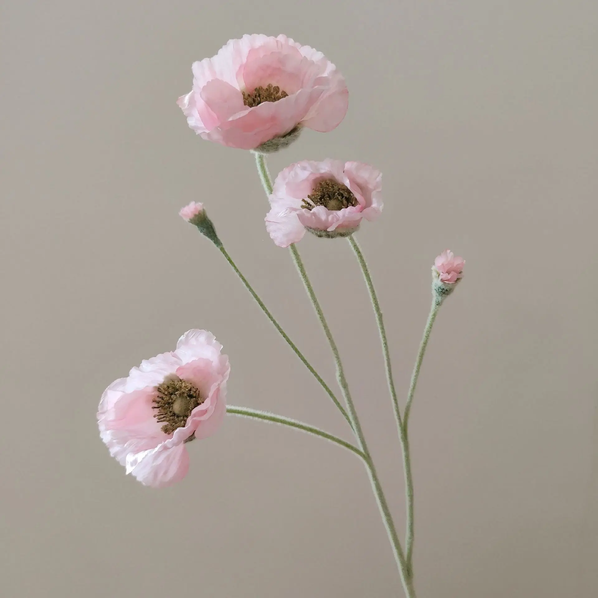 Wedding Party Decoration Poppy Artificial Flowers 65cm Long Stem Fake Flowers For Home Decors DIY Day of Dead Flower Arrangement