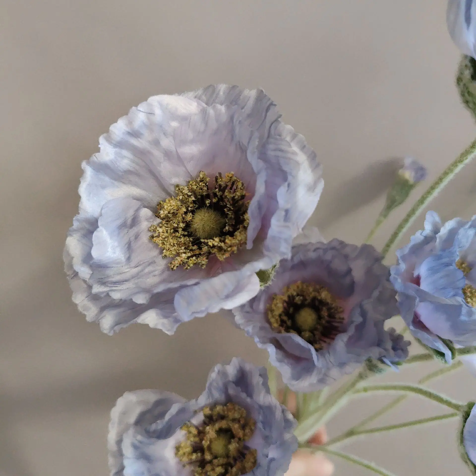 Wedding Party Decoration Poppy Artificial Flowers 65cm Long Stem Fake Flowers For Home Decors DIY Day of Dead Flower Arrangement